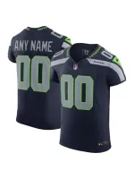 Men's Seattle Seahawks Nike College Navy Vapor FUSE Elite Custom Jersey