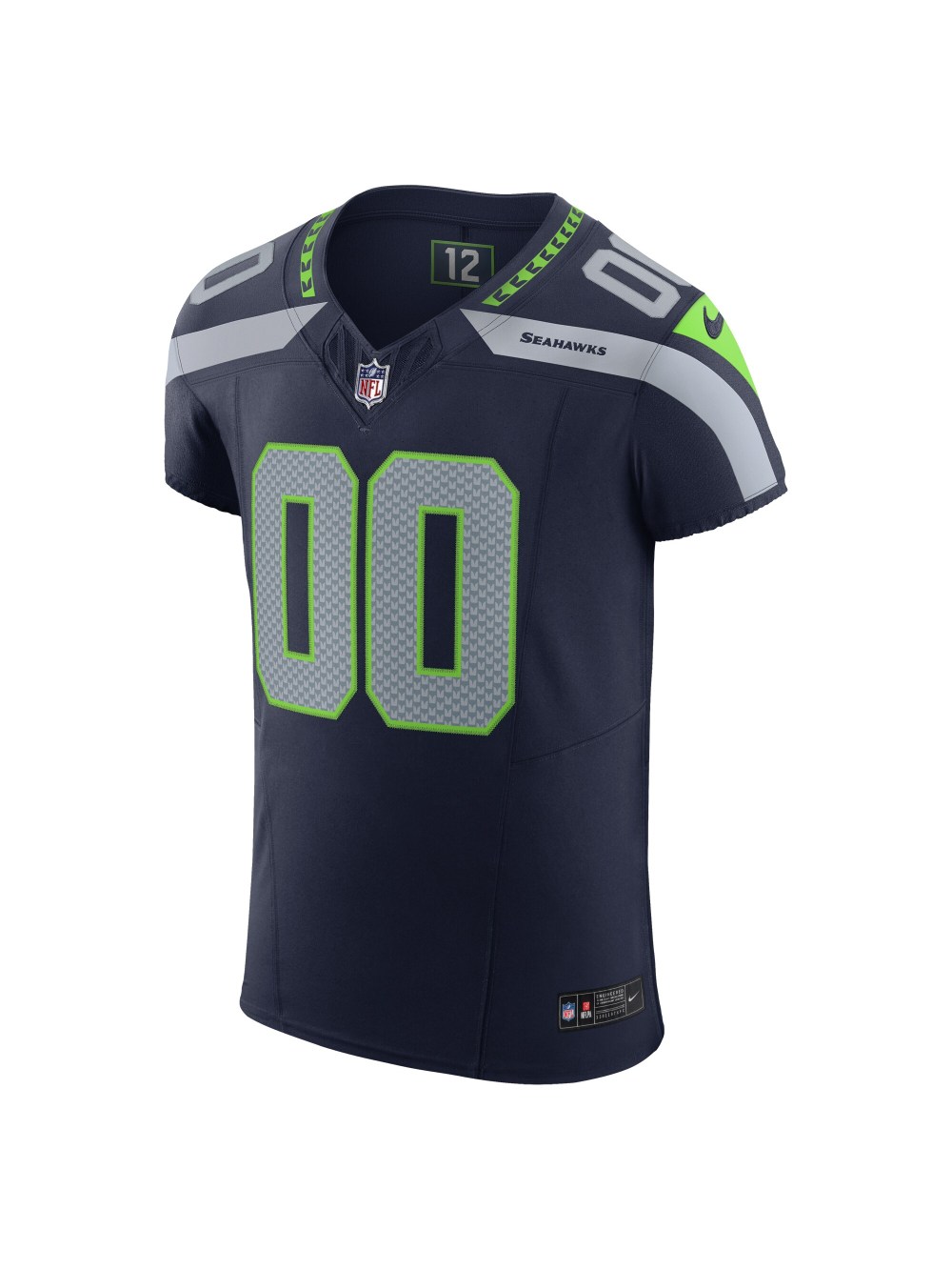Men's Seattle Seahawks Nike College Navy Vapor FUSE Elite Custom Jersey