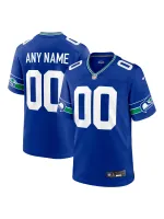 Men's Seattle Seahawks Nike Royal Throwback Custom Jersey