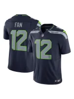 Men's Seattle Seahawks No. 12 Nike Navy Vapor FUSE Limited Jersey