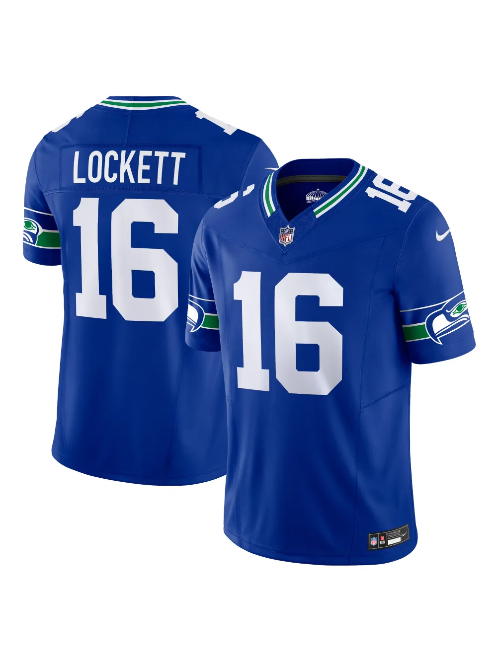 Men's Seattle Seahawks Tyler Lockett Nike Royal Vapor FUSE Limited Jersey