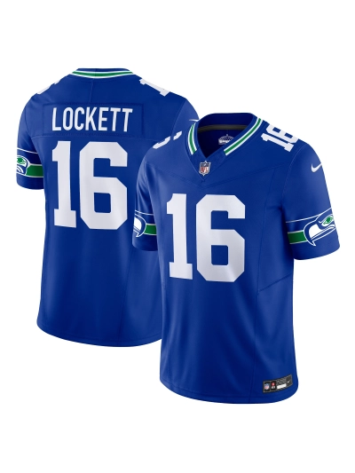 Men's Seattle Seahawks Tyler Lockett Nike Royal Vapor FUSE Limited Jersey 01