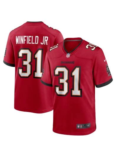 Men's Tampa Bay Buccaneers Antoine Winfield Jr. Nike Red Game Jersey 01