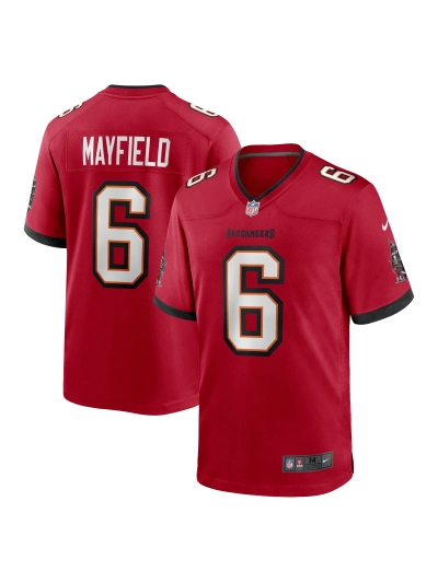 Men's Tampa Bay Buccaneers Baker Mayfield Nike Red Game Jersey 01