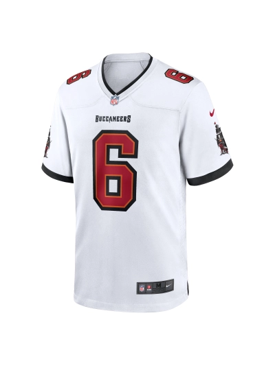 Men's Tampa Bay Buccaneers Baker Mayfield Nike White Away Game Jersey 02