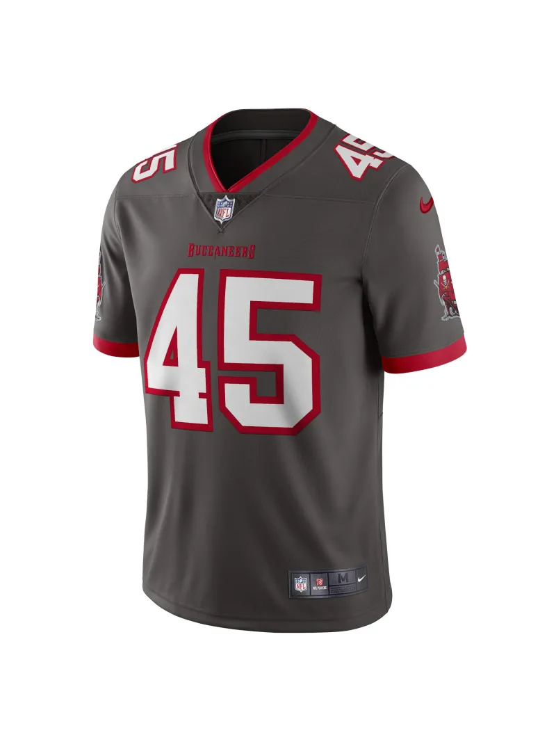 Men's Tampa Bay Buccaneers Devin White Nike Pewter Vapor Limited Edition Jersey