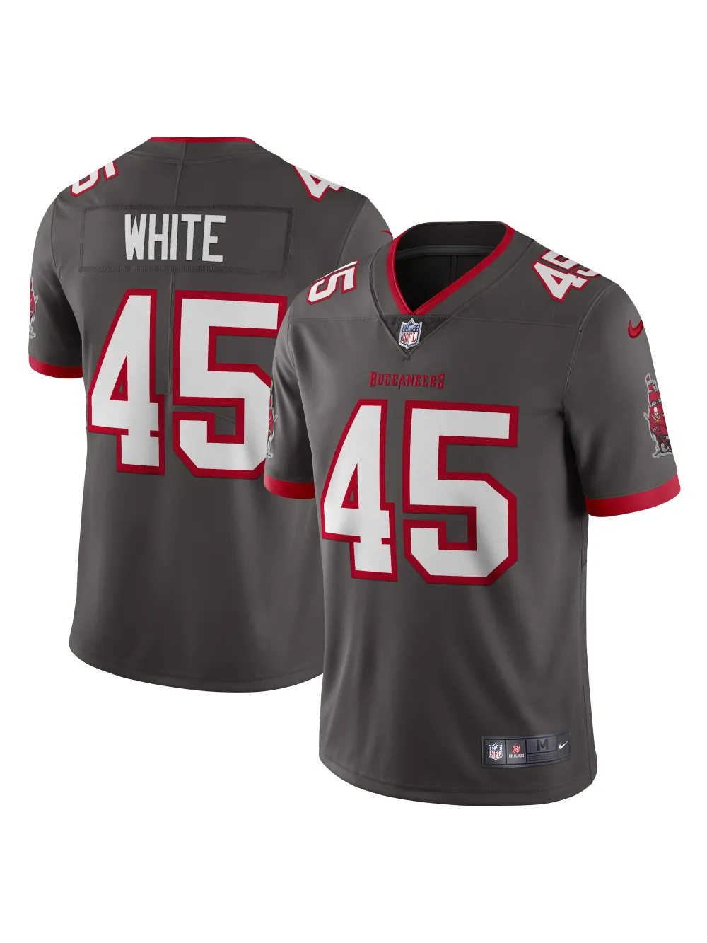 Men's Tampa Bay Buccaneers Devin White Nike Pewter Vapor Limited Edition Jersey