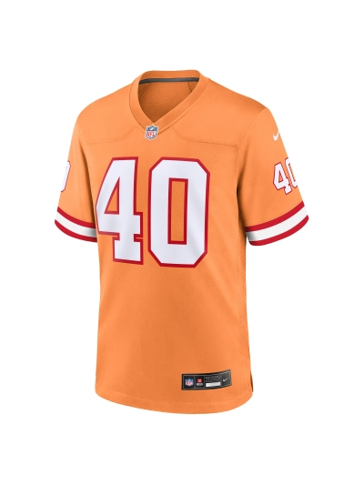 Men's Tampa Bay Buccaneers Mike Alstott Nike Orange Retro Game Jersey 02