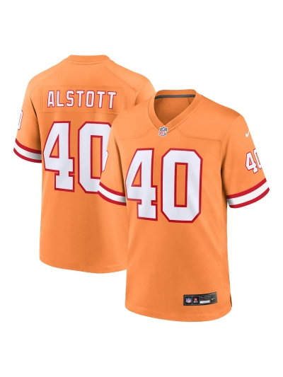 Men's Tampa Bay Buccaneers Mike Alstott Nike Orange Retro Game Jersey 01