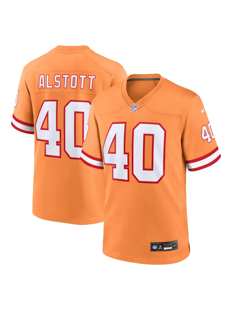 Men's Tampa Bay Buccaneers Mike Alstott Nike Orange Retro Game Jersey