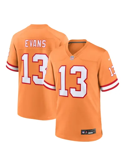 Men's Tampa Bay Buccaneers Mike Evans Nike Orange Retro Game Jersey 01