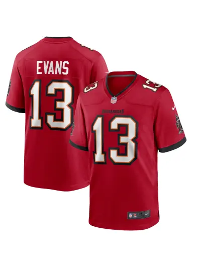 Men's Tampa Bay Buccaneers Mike Evans Nike Red Game Jersey 01