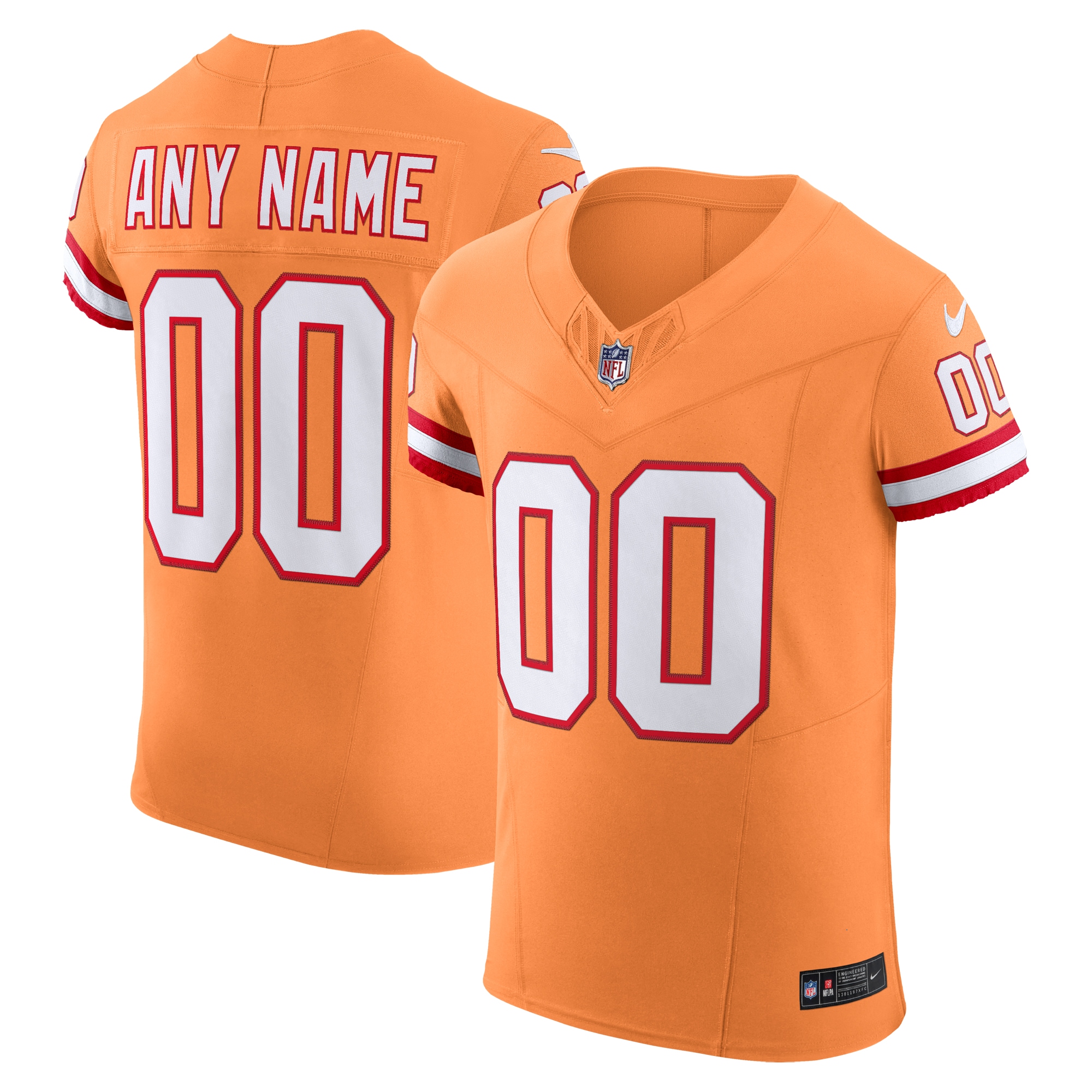 Men's Tampa Bay Buccaneers Nike Orange Vapor FUSE Elite Custom Jersey