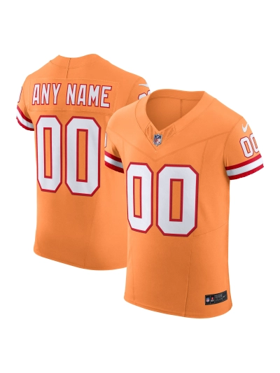 Men's Tampa Bay Buccaneers Nike Orange Vapor FUSE Elite Custom Jersey 01