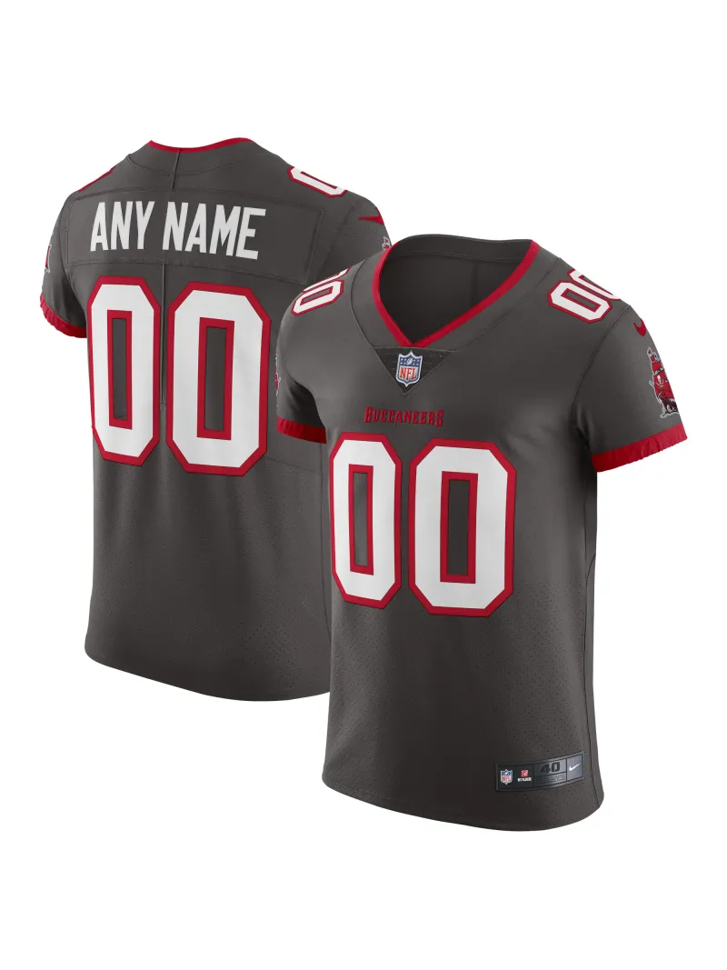 Men's Tampa Bay Buccaneers Nike Pewter Vapor Untouchable Elite Custom Alternate Jersey