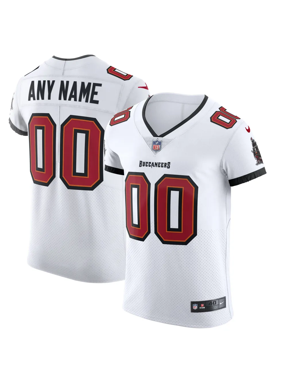 Men's Tampa Bay Buccaneers Nike White Vapor Elite Custom Jersey