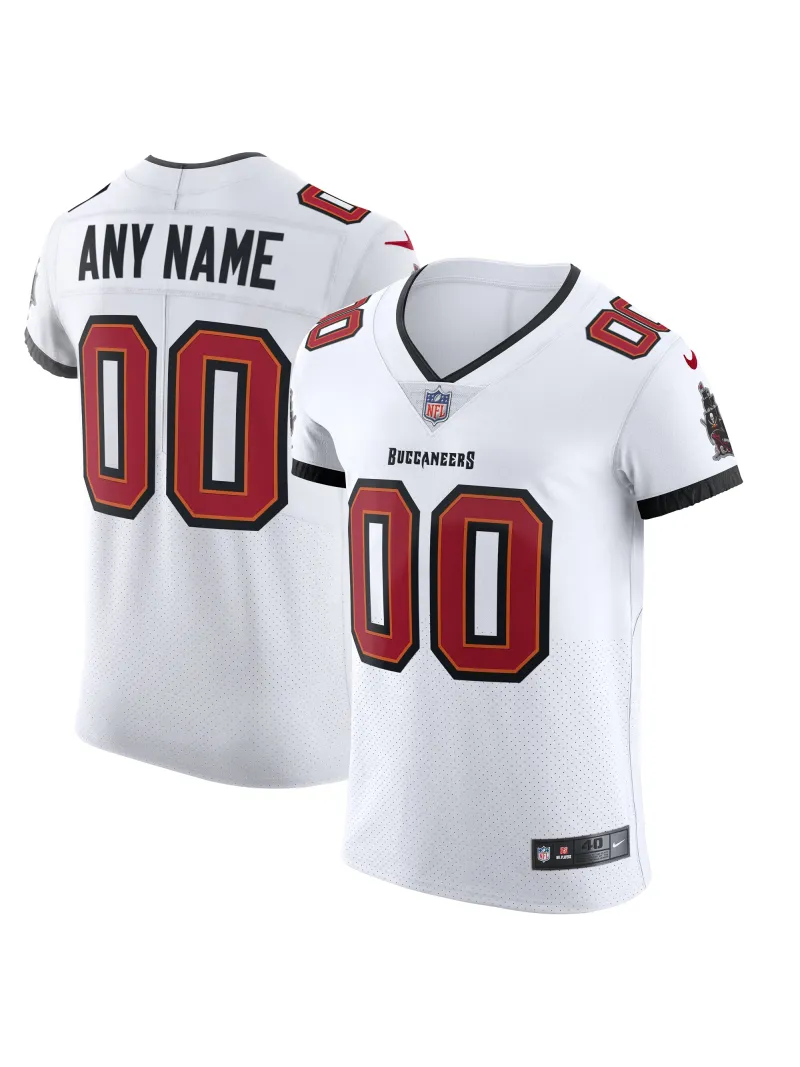 Men's Tampa Bay Buccaneers Nike White Vapor Elite Custom Jersey