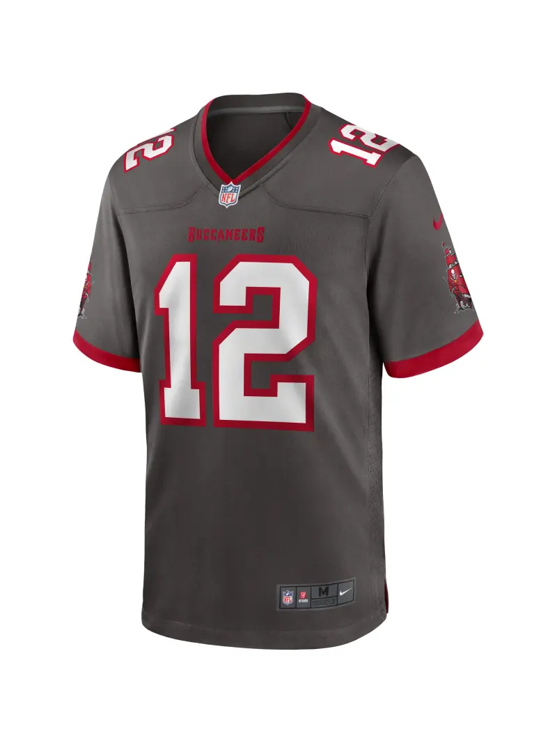 Men's Tampa Bay Buccaneers Tom Brady Nike Pewter Alternate Game Jersey