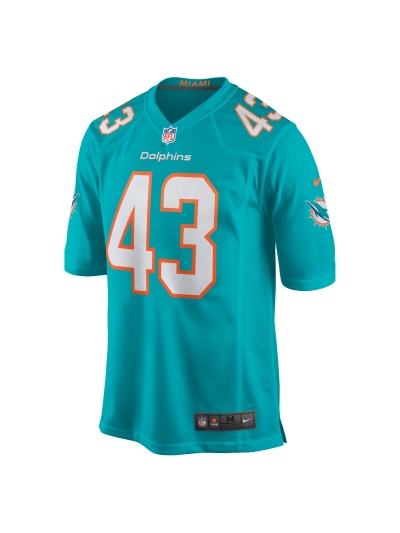 Miami Dolphins Andrew Van Ginkel Nike Aqua Game Jersey 02