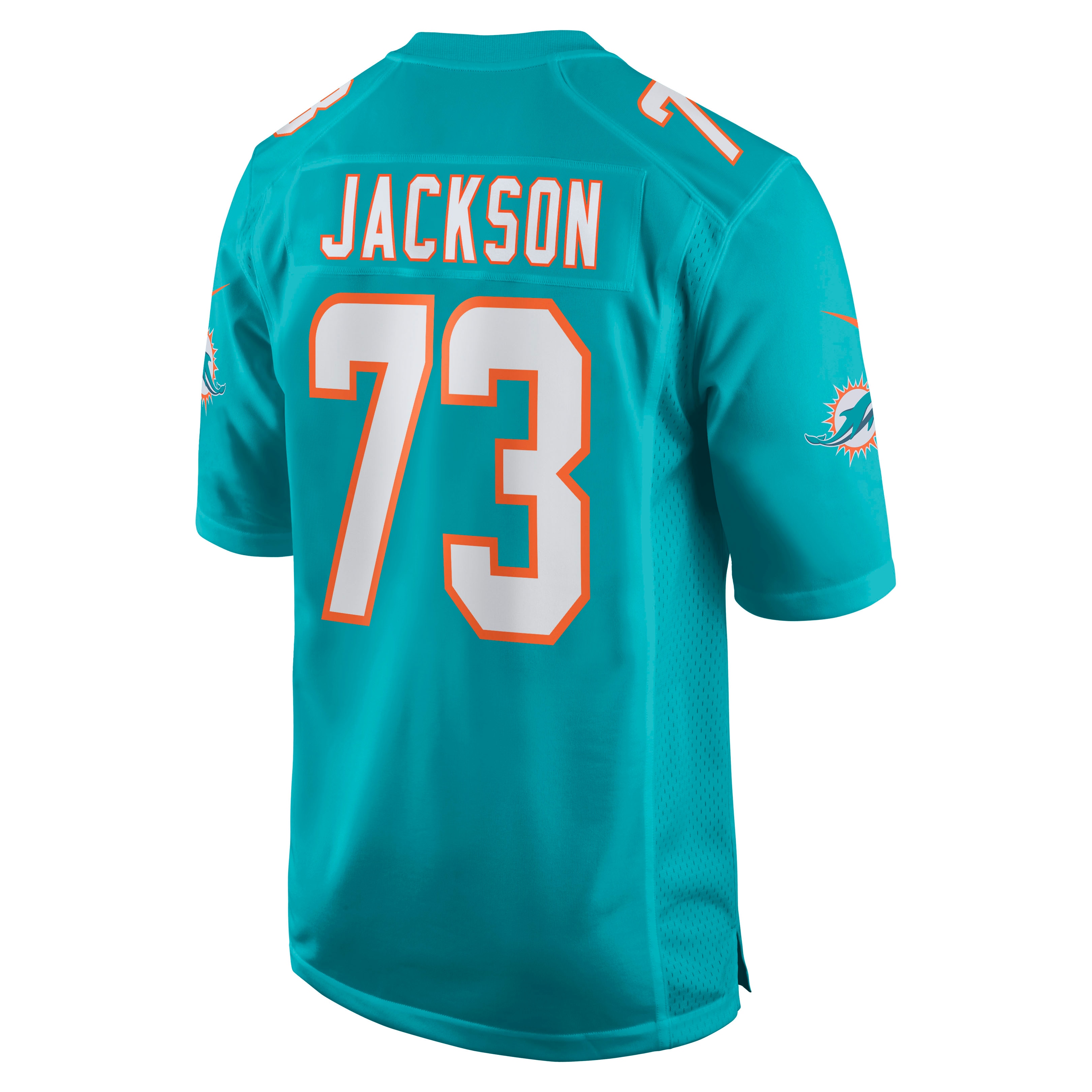 Miami Dolphins Austin Jackson Nike Aqua Game Jersey