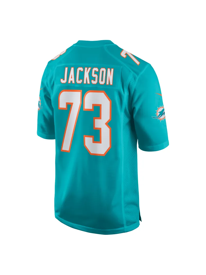 Miami Dolphins Austin Jackson Nike Aqua Game Jersey