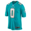 Miami Dolphins Braxton Berrios Nike Aqua Game Jersey