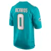 Miami Dolphins Braxton Berrios Nike Aqua Game Jersey