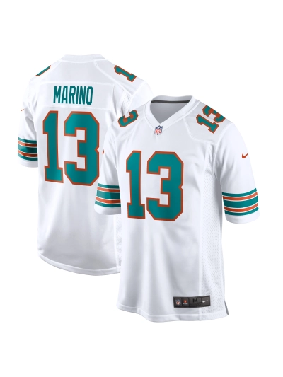 Miami Dolphins Dan Marino Nike White Retired Player Jersey 01