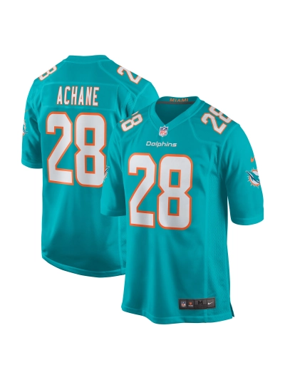 Miami Dolphins Devon Acane Nike Aqua Players Game Jersey 01