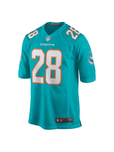 Miami Dolphins Devon Acane Nike Aqua Players Game Jersey 02