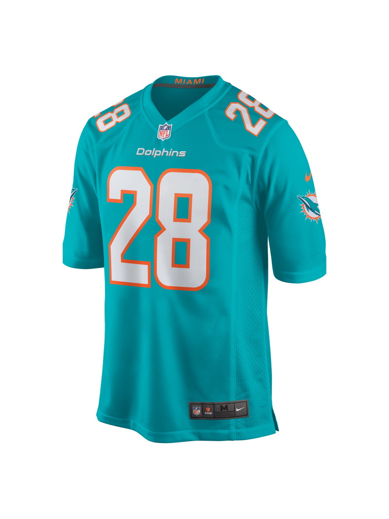 Miami Dolphins Devon Acane Nike Aqua Players Game Jersey
