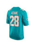 Miami Dolphins Devon Acane Nike Aqua Players Game Jersey