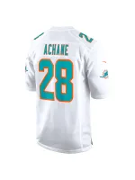 Miami Dolphins Devon Achane Nike White Players Game Jersey