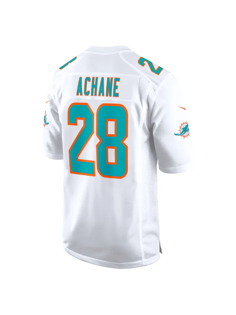 Miami Dolphins Devon Achane Nike White Players Game Jersey
