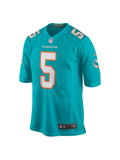 Miami Dolphins Jalen Ramsey Nike Aqua Team Color Game Jersey 02