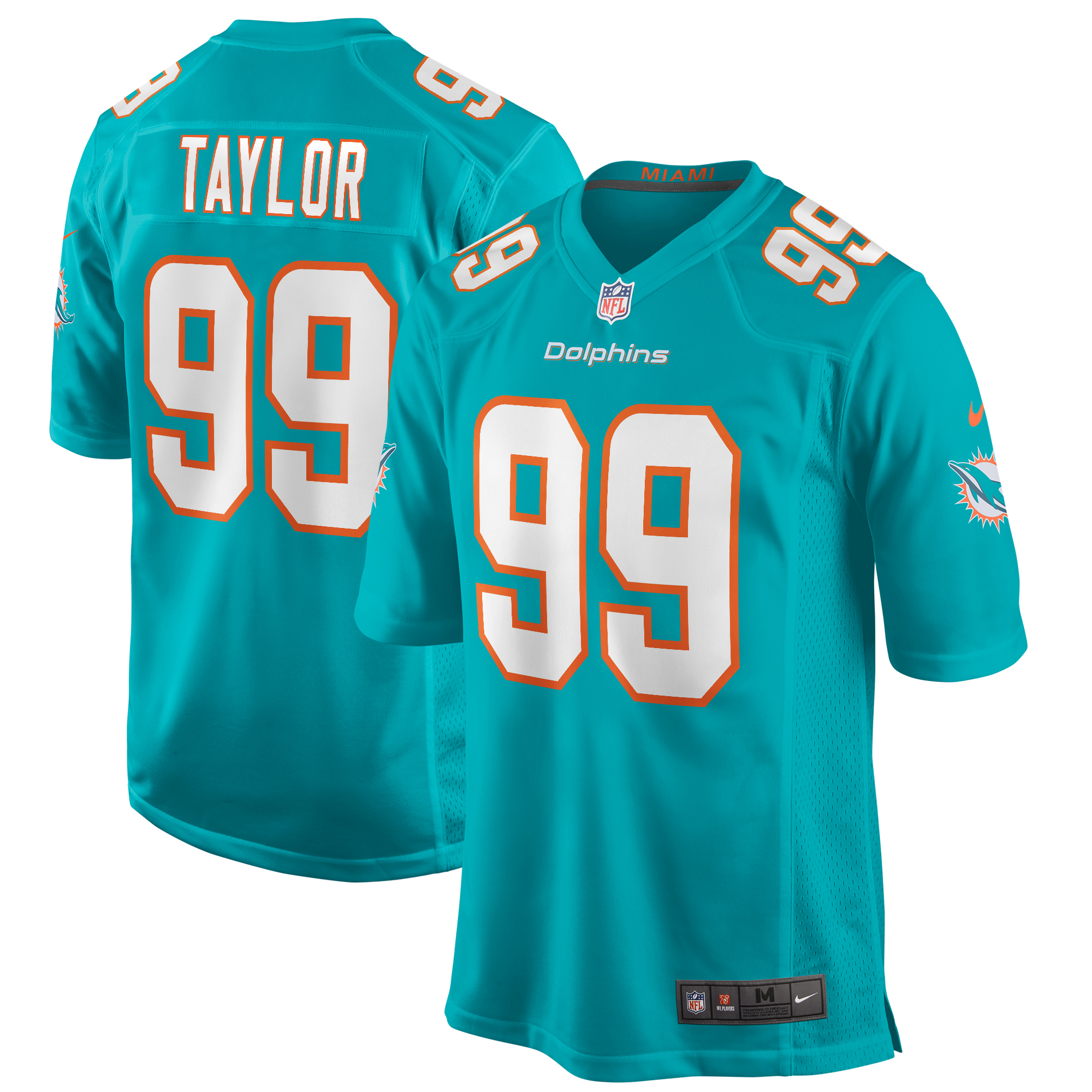 Miami Dolphins Jason Taylor Nike Aqua Game Retired Player Jersey