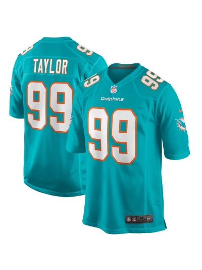 Miami Dolphins Jason Taylor Nike Aqua Game Retired Player Jersey 01