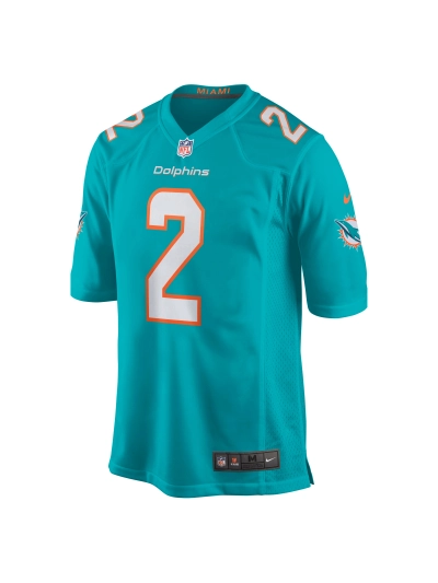Miami Dolphins Matt Haack Nike Aqua Game Jersey 02