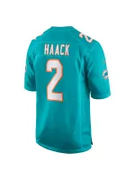 Miami Dolphins Matt Haack Nike Aqua Game Jersey