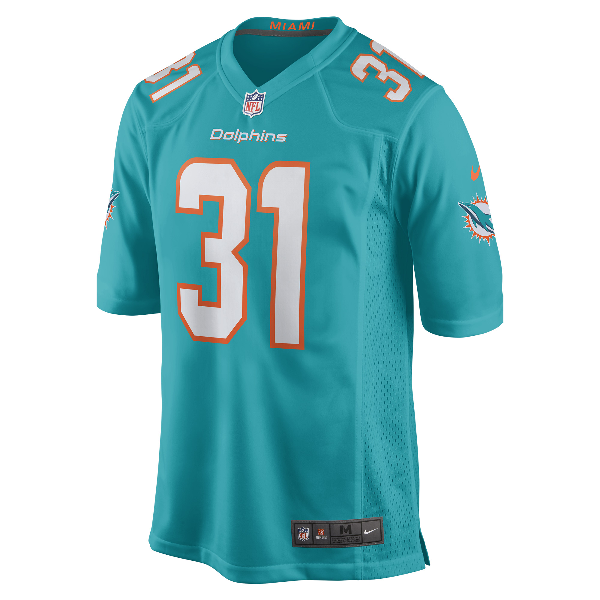 Miami Dolphins Raheem Mostert Nike Aqua Game Jersey