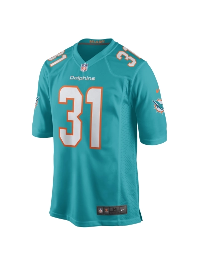 Miami Dolphins Raheem Mostert Nike Aqua Game Jersey 02