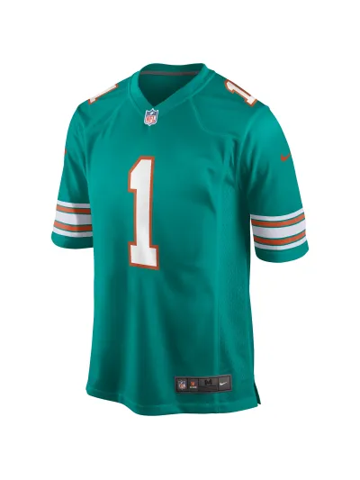 Miami Dolphins Tua Tagovailoa Nike Aqua Alternate Game Jersey 02