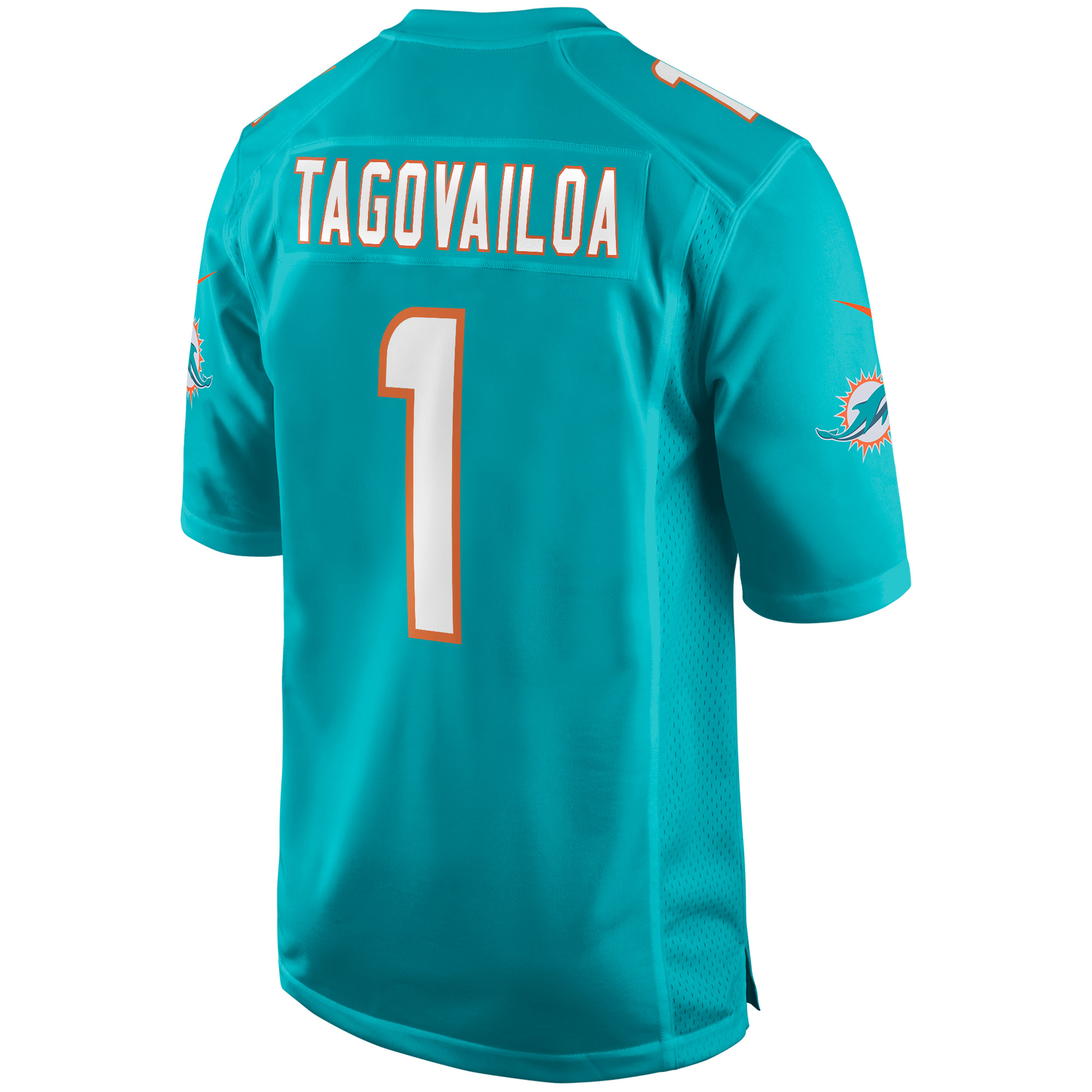 Miami Dolphins Tua Tagovailoa Nike Aqua Game Jersey