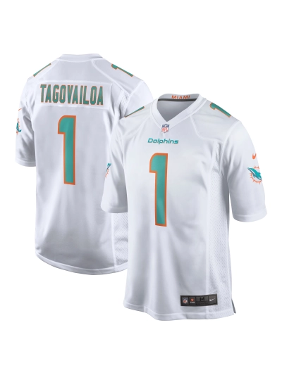 Miami Dolphins Tua Tagovailoa Nike White Stylish Game Jersey 01