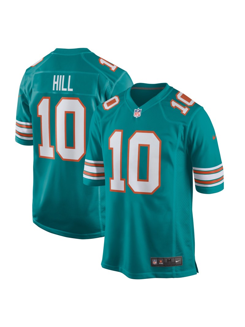 Miami Dolphins Tyreek Hill Nike Aqua Alternate Game Jersey