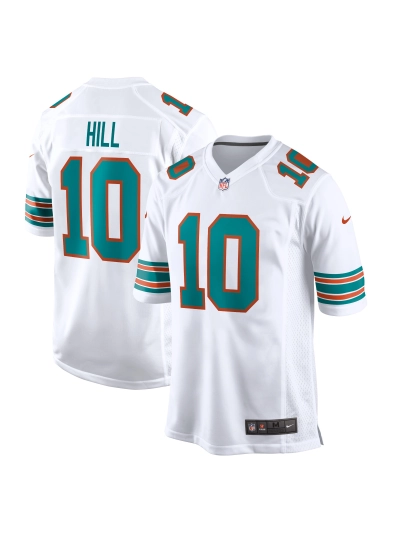 Miami Dolphins Tyreek Hill Nike White Alternate Game Jersey 01