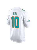 Miami Dolphins Tyreek Hill Nike White Game Jersey