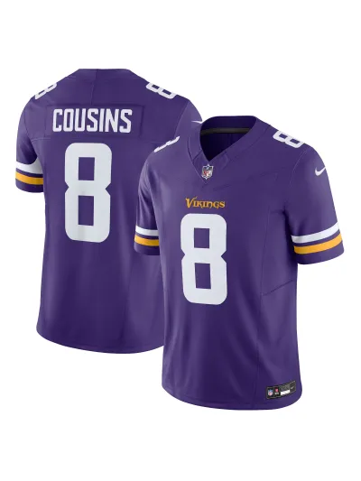 Minnesota Vikings Kirk Cousins Nike Purple Vapor FUSE Limited Jersey 01