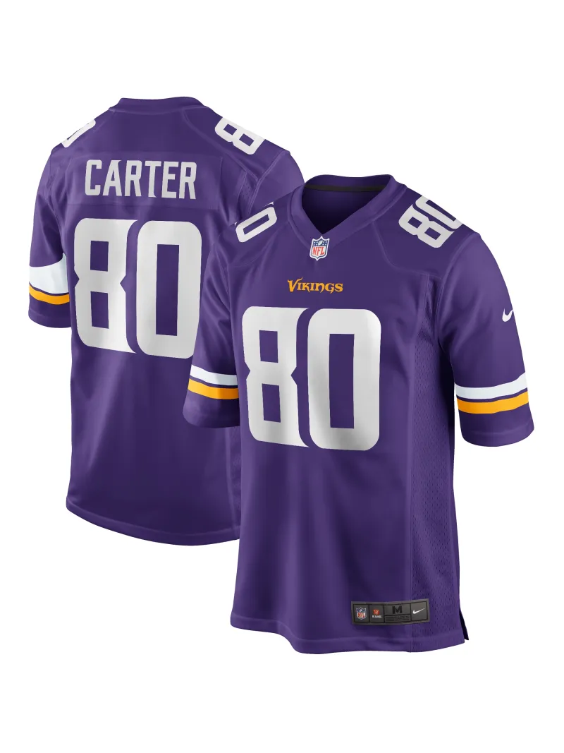 Minnesota Vikings Cris Carter Nike Purple Game Retired Jersey