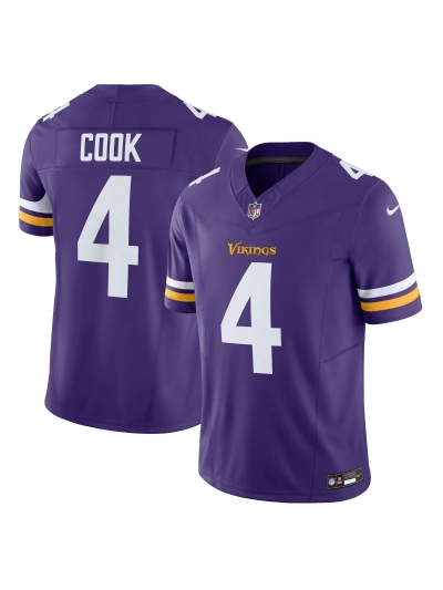 Minnesota Vikings Dalvin Cook Nike Purple Vapor FUSE Limited Jersey-Gold 4 01